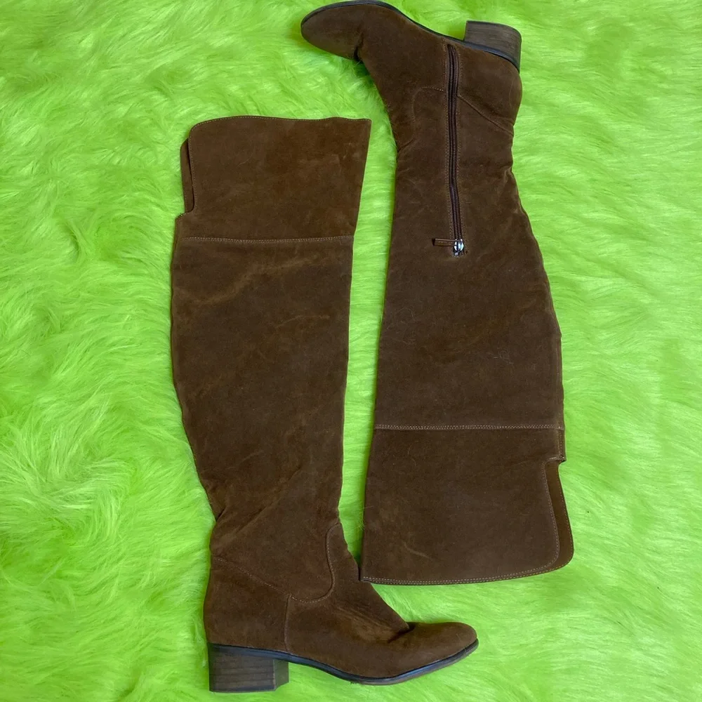 Brown Knee Length Rider Boots 7.5